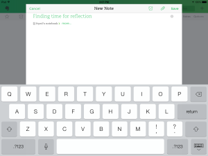 evernote take a note