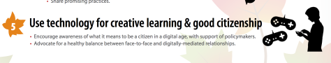 Use technology for creative learning and good citizenship